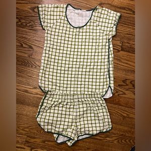 Lake pajama set-shorts and short sleeve top